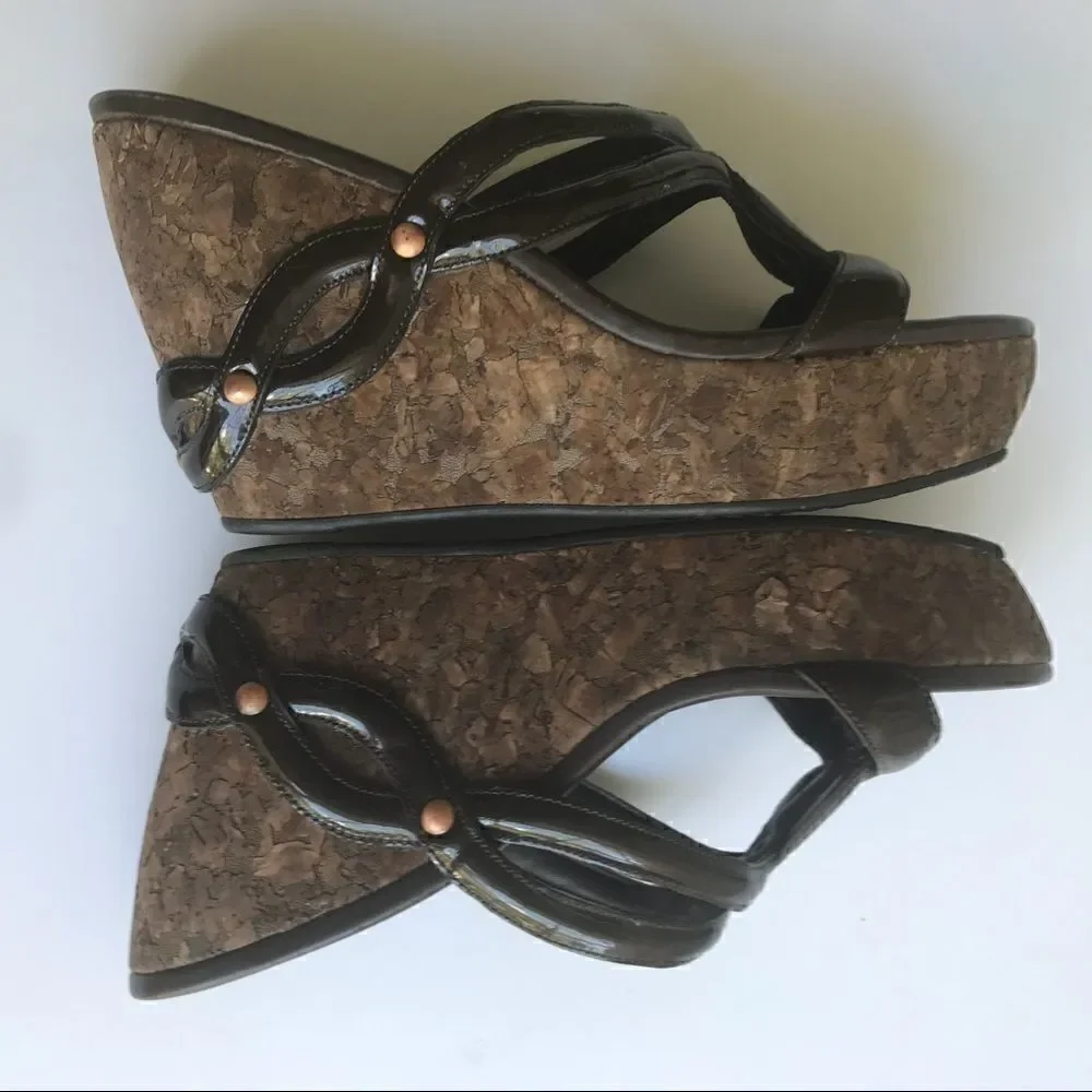 COLE HAAN WEDGE PLATFORM SANDAL